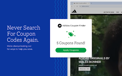 Adidas Coupon Hunter - Find Best & Latest Adidas Coupons screenshot