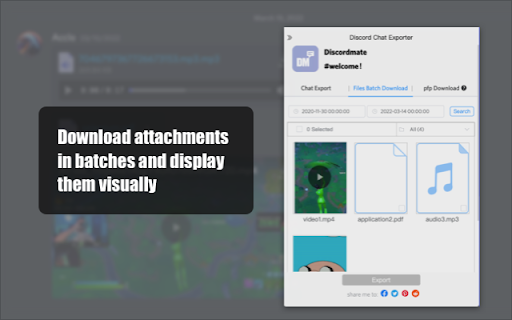 Discordmate - Discord Chat Exporter screenshot