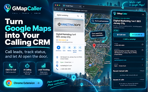 GMap Caller — CRM & AI Calling for Maps screenshot