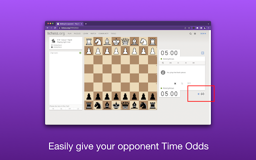 Time Odds For Lichess screenshot