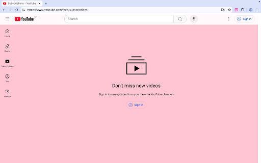 Pastel Pink YouTube screenshot