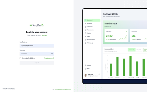 SimplifiedIQ Proctoring screenshot