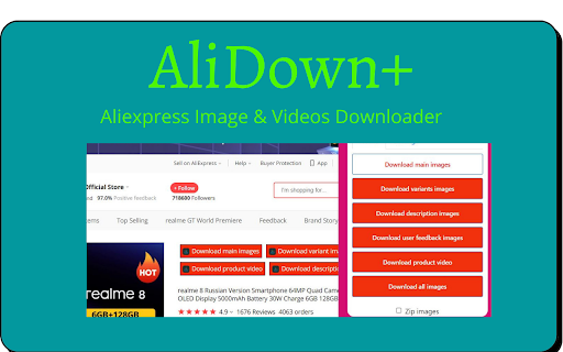 AliSave Ultra - Download AliExpress Images & Videos screenshot