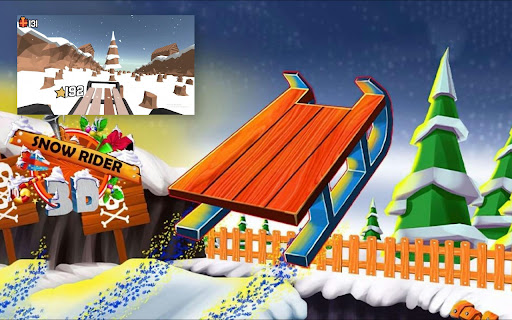 Snow Rider 3d Unblocked Game screenshot