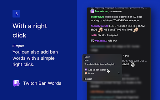 Twitch Ban Words screenshot