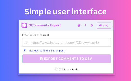 IG Comments Export - Post Comments Exporter and Scraper for Instagram screenshot