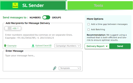 SL Sender screenshot
