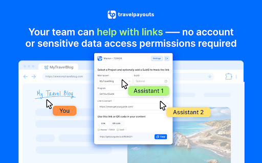 Travelpayouts: Affiliate Link Generator screenshot