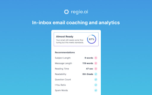 Regie.ai | AI Co-Pilot for Sales Emails screenshot