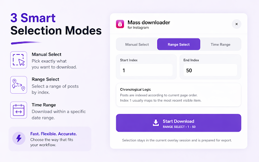 Mass Downloader for Instagram – Safe Bulk Download screenshot