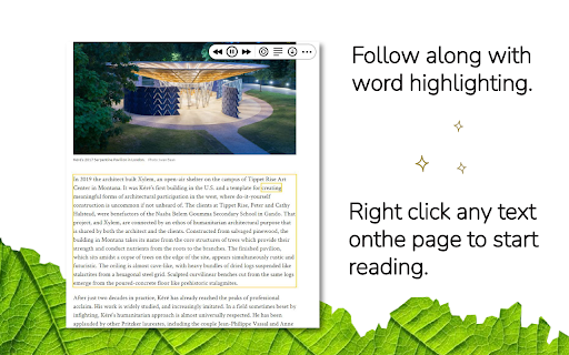 WebOutLoud - Text to Speech Web Reader screenshot