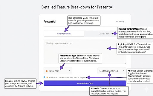 PresentAI - Slide Generator screenshot