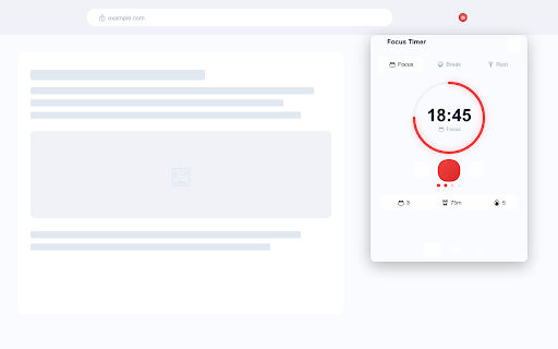 Focus Timer - Free Pomodoro & Simple Productivity Bar screenshot