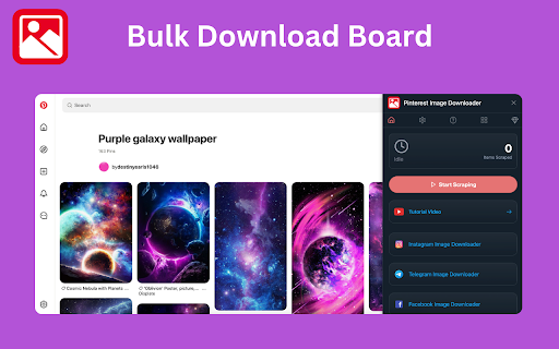 Pinterest Images Downloader screenshot