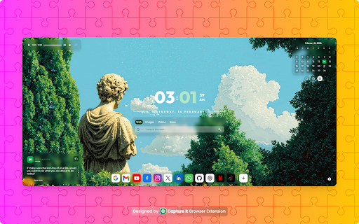 Glossy New Tab - Say Goodbye to Boring Tabs screenshot