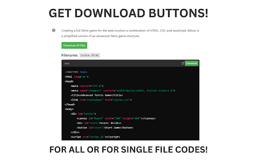Auto-Continue & Download Codes for ChatGPT screenshot