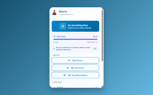 Wairia screenshot