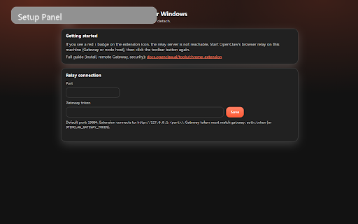 OpenClaw Browser Relay for Windows screenshot