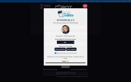 Robô de Comentários - Bot de Sorteios screenshot