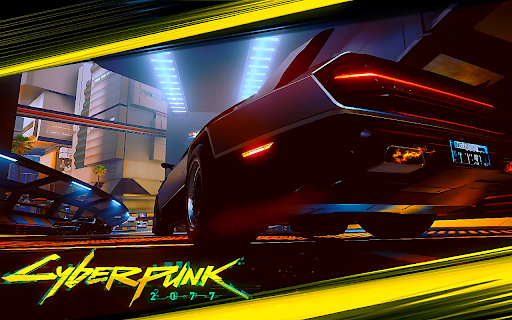 Cyberpunk 2077 Street Car Live Wallpaper screenshot