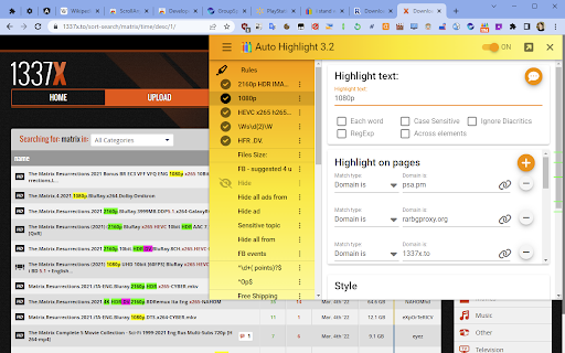 Auto Highlight screenshot