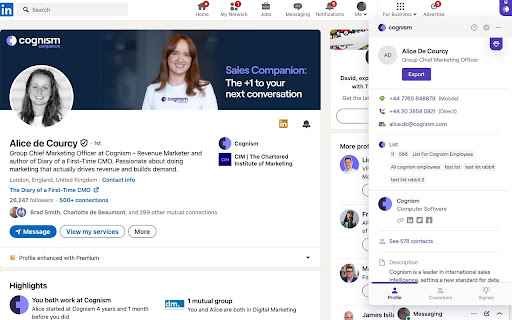 Cognism - Premium Sales Intelligence screenshot