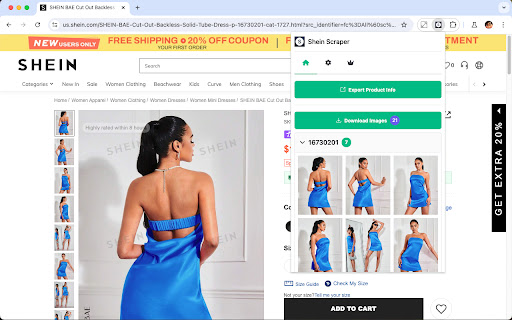 Shein Scraper screenshot