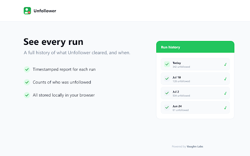 Unfollower screenshot