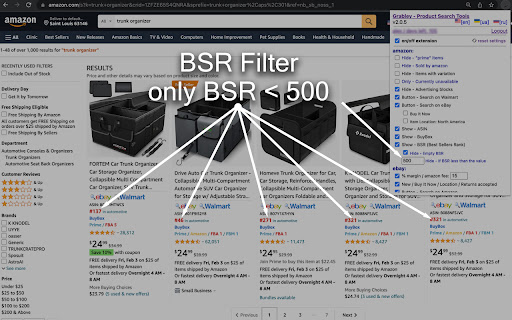 GRABLEY - Product Search Tools screenshot