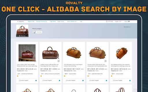 AliBaba Search by Image | Rovalty screenshot