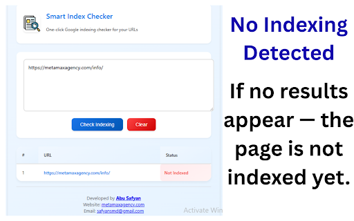 Smart Index Checker - Bulk & Unlimited Checking screenshot