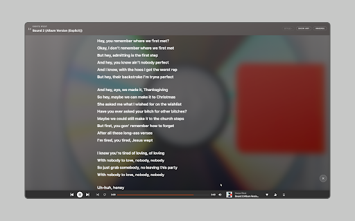 CloudLyrics - Full Screen Lyrics for SoundCloud screenshot