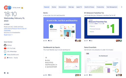 Product Hunt screenshot