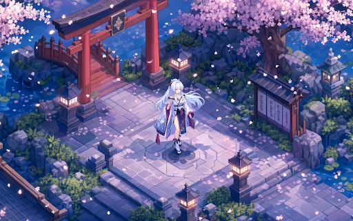 Hiyuki Shrine Maiden (WuWa) Live Wallpaper screenshot