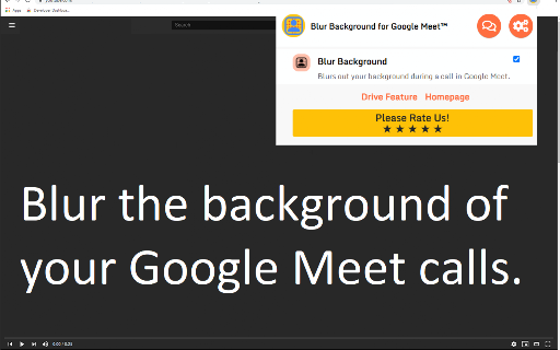Blur Background for Google Meet™ screenshot