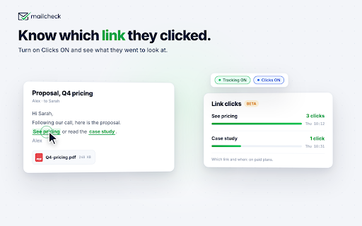 Mailcheck: Email Tracker for Gmail & Zoho Mail screenshot