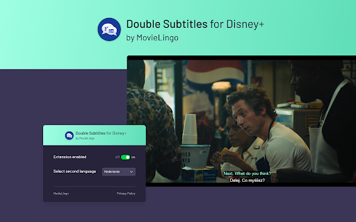 Double Subtitles for Disney+ by MovieLingo screenshot