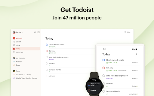 Todoist for Gmail: Planner & Calendar screenshot