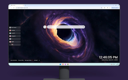 Black Hole Live Wallpaper screenshot