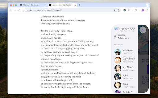 Existence screenshot