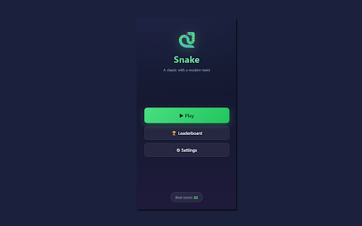 Snake — Side Panel Game screenshot