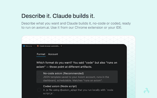Axiom Browser Automation for Humans & AI screenshot