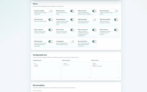 LINKEDIN JOBS Cleaner screenshot