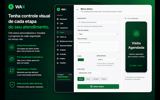 WAX - Your Sales Assistant for WhatsApp Web screenshot