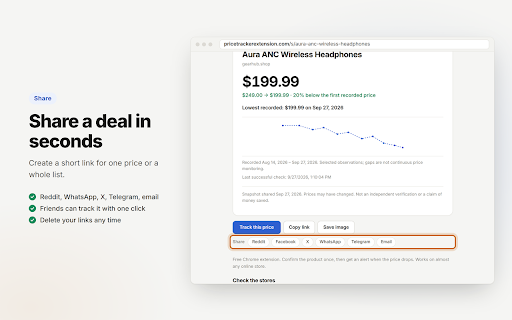Price Tracker - Price Drop Alerts & History Charts screenshot