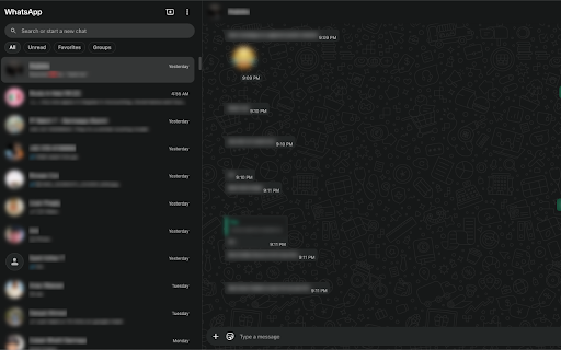WhatsApp Privacy Blur — Hide Messages, Media & Screen Share Protection screenshot