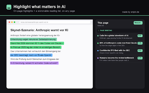 AI Highlighter screenshot