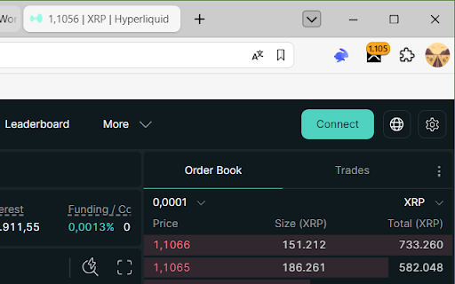 XRP RIPPLE Crypto Price Widget screenshot