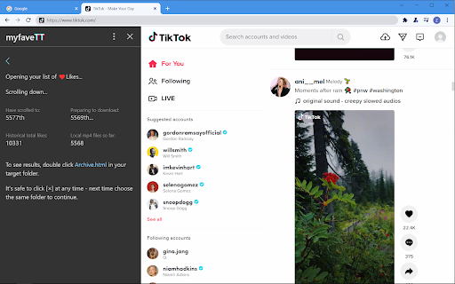 myfaveTT - download all TikToks you've loved screenshot