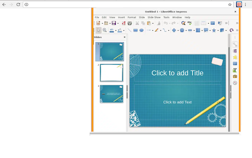 LibreOffice Impress online screenshot